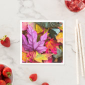 Herfst esdoornblad kleurrijke herfst natuur servet (Insitu)