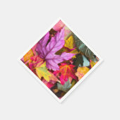 Herfst esdoornblad kleurrijke herfst natuur servet (Hoek)