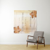 Herfst Esdoornblad Waterverf Bruidsfeest Welkom Wandkleed (In Situ (horizontaal))