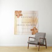 Herfst Esdoornblad Waterverf Bruidsfeest Welkom Wandkleed (In situ)