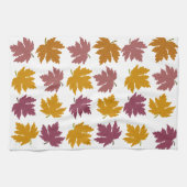 Herfst esdoornbladeren modern theedoek (Horizontaal)