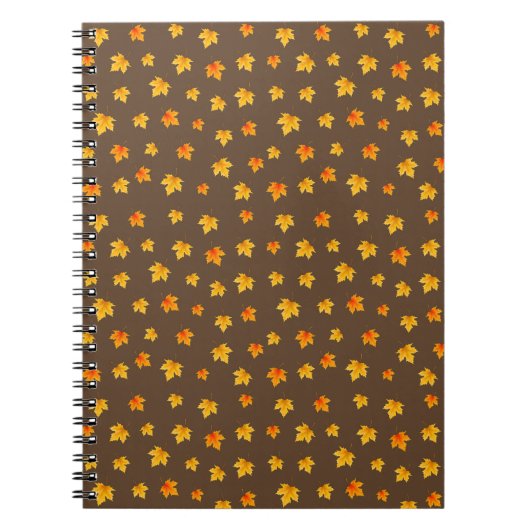 Herfst esdoornbladeren notitieboek (Voorkant)