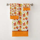 Herfst esdoornbladeren patroon bad handdoek (Insitu)