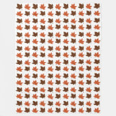 Herfst esdoornbladeren patroon fleece deken (Voorkant)