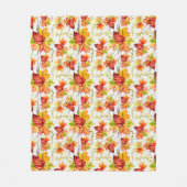 Herfst esdoornbladeren patroon fleece deken (Voorkant)