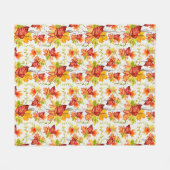 Herfst esdoornbladeren patroon fleece deken (Voorkant (Horizontaal))