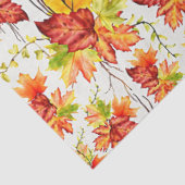 Herfst esdoornbladeren patroon tissuepapier (Detail)