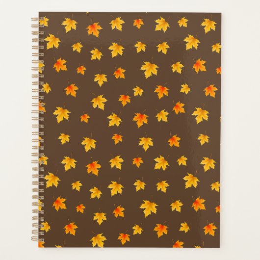 Herfst esdoornbladeren planner (Voorkant)