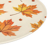 Herfst Esdoornbladeren Vallend Patroon Snijplank (Hoek)