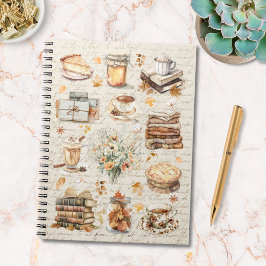 Herfst Essentiële Esthetische Patroon Notitieboek