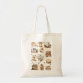 Herfst Essentiële Esthetische Patroon Tote Bag (Voorkant)