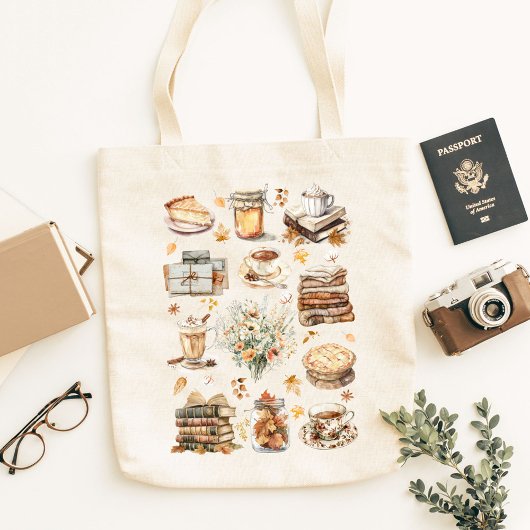 Herfst Essentiële Esthetische Patroon Tote Bag