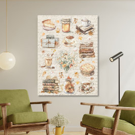 Herfst Essentiële Favorieten Esthetiek Canvas Afdruk