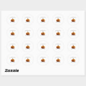 Herfst Essentiële T-shirt Ronde Sticker (Vel)