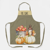 Herfst Esthetiek Aangepaste Naam Restaurant Schort (Voorkant)