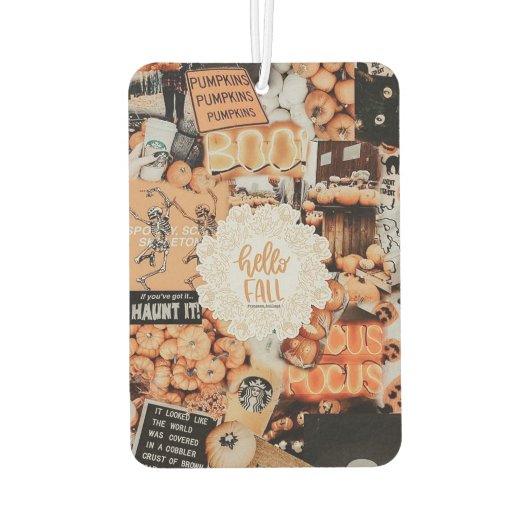 Herfst esthetiek collage luchtverfrisser (Achterkant)