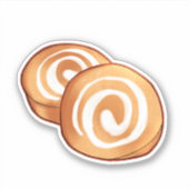 Herfst esthetische pompoenrol sticker (Voorkant)