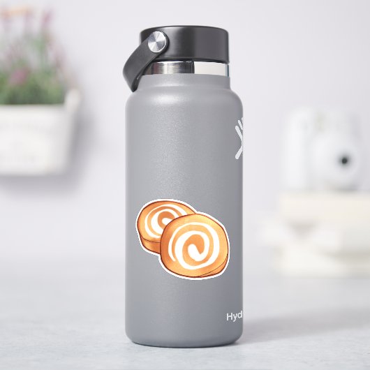 Herfst esthetische pompoenrol sticker (HydroFlask)