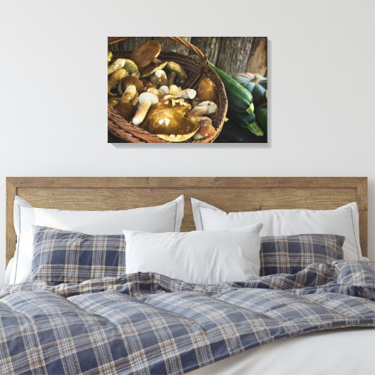 Herfst eten stilleven canvas print (Insitu (Slaapkamer))