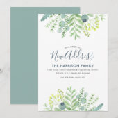 Herfst Eucalyptus Bloemen Bewegende Aankondiging (Voorkant / Achterkant)