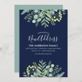 Herfst Eucalyptus Bloemen Bewegende Aankondiging M (Voorkant / Achterkant)