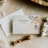 Herfst Eucalyptus Bloemen bruiloft Details Informatiekaartje