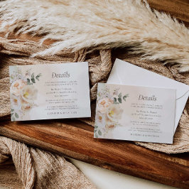 Herfst Eucalyptus Bloemen bruiloft Details Informatiekaartje
