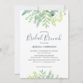 Herfst Eucalyptus Bloemen Vrijgezellenfeest Brunch Kaart (Voorkant)