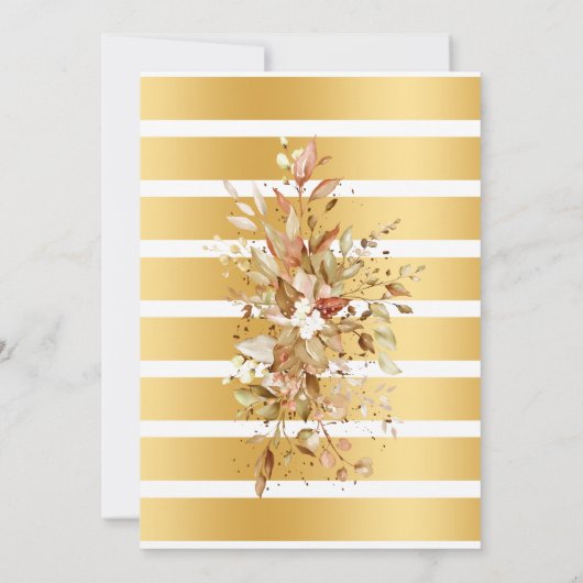 Herfst Eucalyptus Bubbles & Bourbon Couples Shower Kaart (Achterkant)