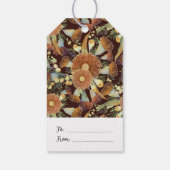 Herfst Eucalyptus en Wattle Patroon Cadeaulabel (Achterkant)