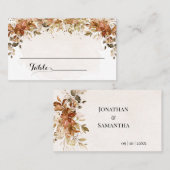 Herfst Eucalyptus Vrijgezellenfeest Autumn Wedding Plaatskaartje (Voorkant / Achterkant)