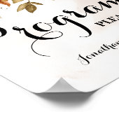 Herfst Eucalyptus  Weddenschappen programma's Poster (Hoek)