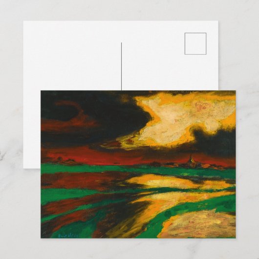 Herfst Evening | Emil Nolde | Briefkaart (Voorkant / Achterkant)