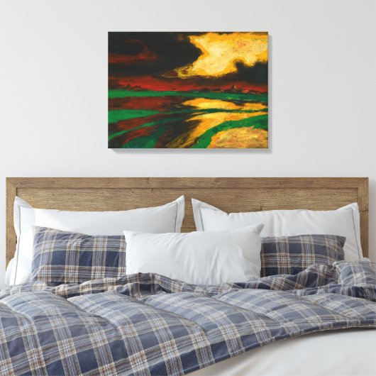 Herfst Evening | Emil Nolde | Canvas Afdruk (Insitu (Slaapkamer))
