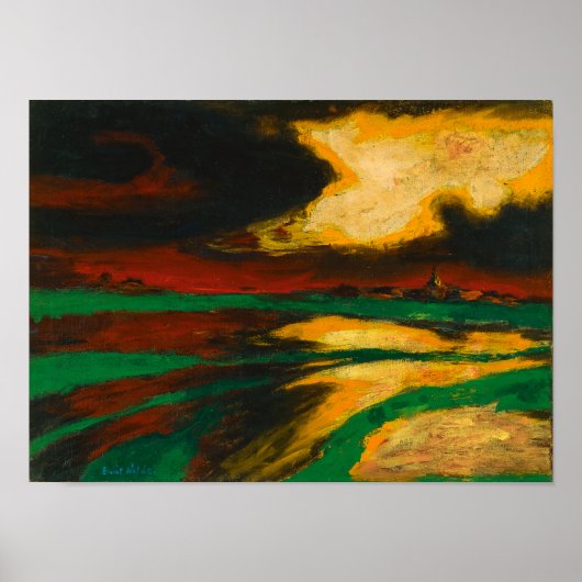 Herfst Evening | Emil Nolde | Poster (Voorkant)