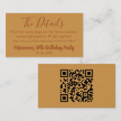 Herfst Event Details Web Page Enclosure Kaart (Voorkant / Achterkant)