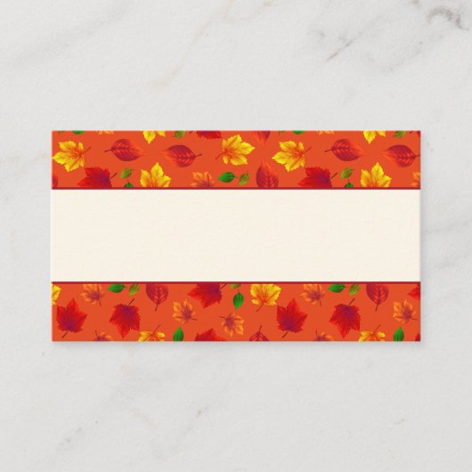 Herfst Event Herfst gebladerte Flat Place Card Plaatskaartje (Voorkant)