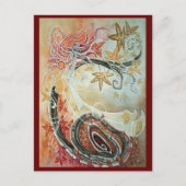 Herfst Faery Briefkaart (Voorkant)