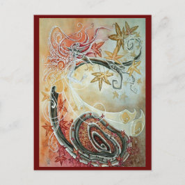 Herfst Faery Briefkaart