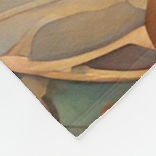 Herfst Fairy - Art Nouveau Fleece Deken (Hoek)