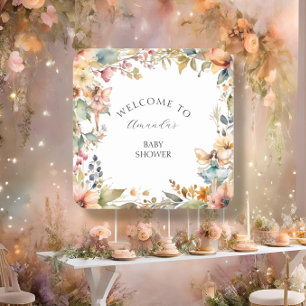Herfst Fairy Bloementuin Herfst Baby Girl Shower Kartonnen Onderzetters
