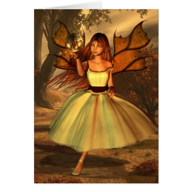 Herfst Fairy Card (Voorkant)