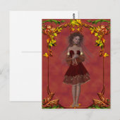 Herfst Fairy Design 2 - Fantastisch Briefkaart (Voorkant / Achterkant)
