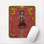 Herfst Fairy Design 2 - Fantasy Mousepad Muismat (Met muis)