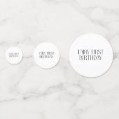 Herfst Fairy Eerste Verjaardag Dank u met een vos Confetti (Achterkanten)