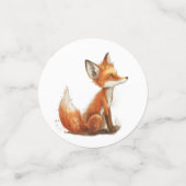 Herfst Fairy Eerste Verjaardag Dank u met een vos Confetti (Kleine voorkant)