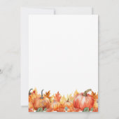 Herfst Fairy en Fox Eerste Verjaardagsuitnodiging Kaart (Achterkant)