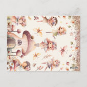 Herfst Fairy Meisje Verjaardag Dank u Post Kaart (Achterkant)