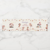 Herfst Fairy Meisje Verjaardag Waterfles Labels Etiket (Enkel label)