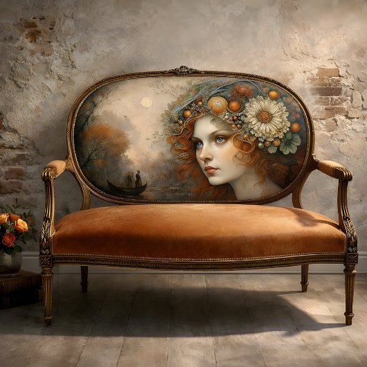 Herfst Fairy Queen River Fantasy Decoupage Tissuepapier